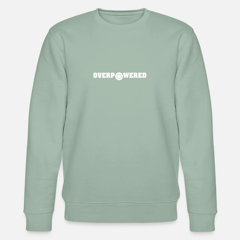 Overpowered - Stanley/Stella Unisex Bio-Sweatshirt CHANGER  - Helles Graugrün