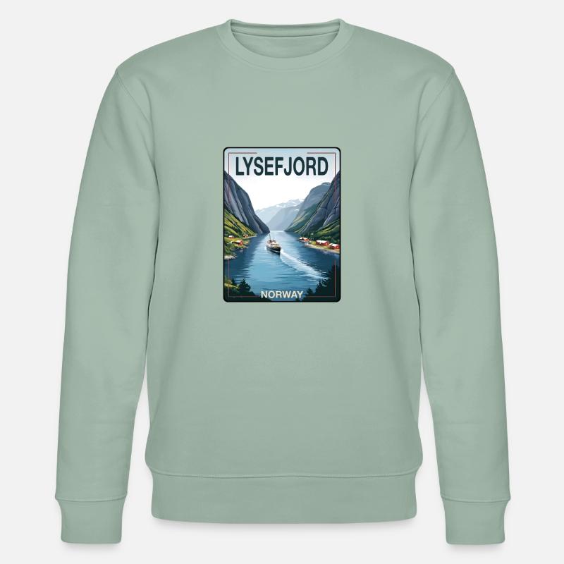 LyseFjord - Sweat bio CHANGER Stanley/Stella Unisexe - vert de gris clair