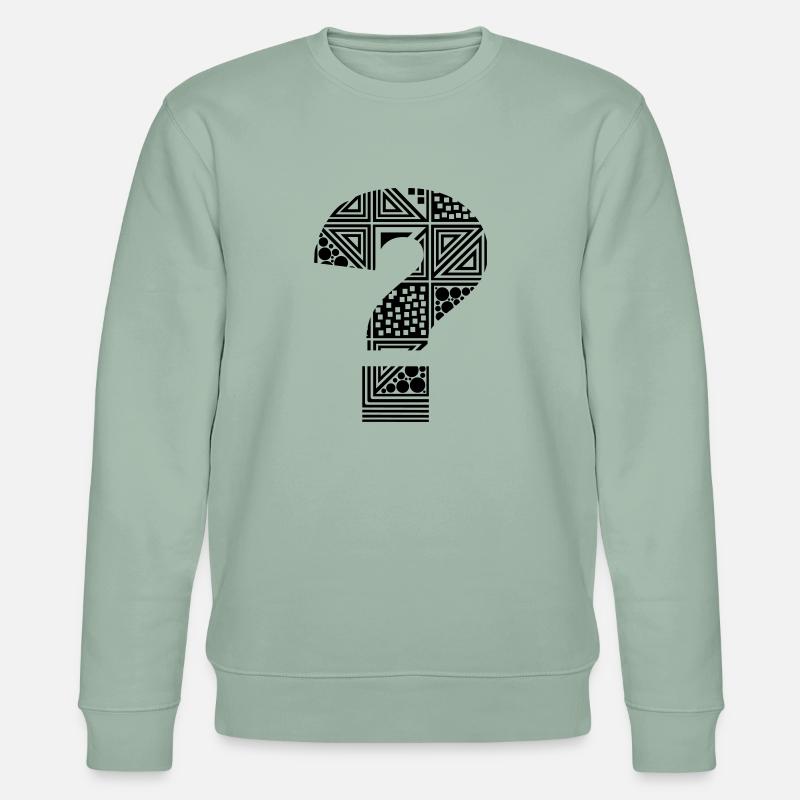 Fragezeichen - Stanley/Stella Unisex Bio-Sweatshirt CHANGER  - Helles Graugrün