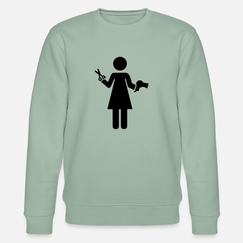 Friseur - Stanley/Stella Unisex Bio-Sweatshirt CHANGER  - Helles Graugrün