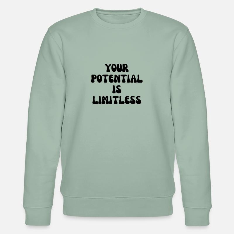 Your potential is limitless - Stanley/Stella Unisex Bio-Sweatshirt CHANGER - Helles Graugrün
