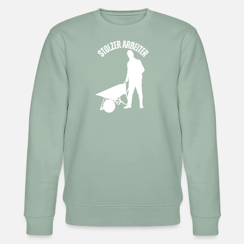 Stolz Arbeiter zu sein - Stanley/Stella Unisex Bio-Sweatshirt CHANGER - Helles Graugrün