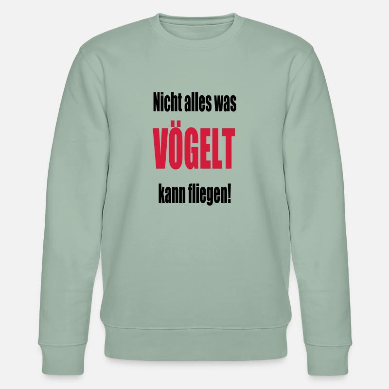 vögeln - Stanley/Stella Unisex Bio-Sweatshirt CHANGER  - Helles Graugrün