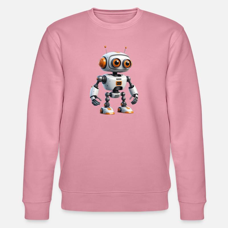 Kleiner Robo-Entdecker - Stanley/Stella Unisex Bio-Sweatshirt CHANGER - Lila Traum