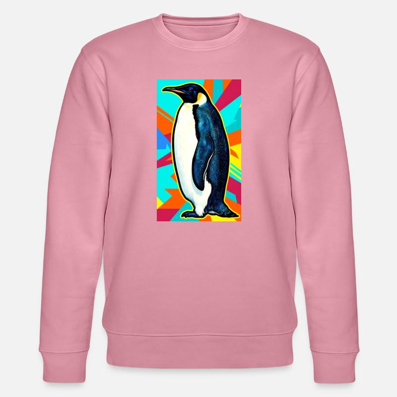 Pinguin - Stanley/Stella Unisex Bio-Sweatshirt CHANGER  - Lila Traum