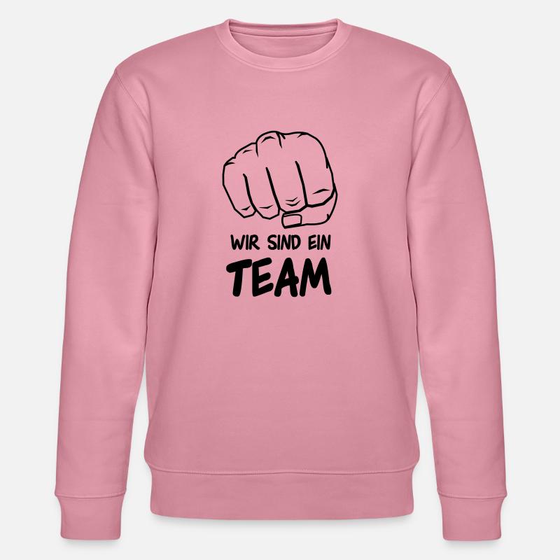 wir_sind_ein_team_001 - Stanley/Stella Unisex Bio-Sweatshirt CHANGER  - Lila Traum