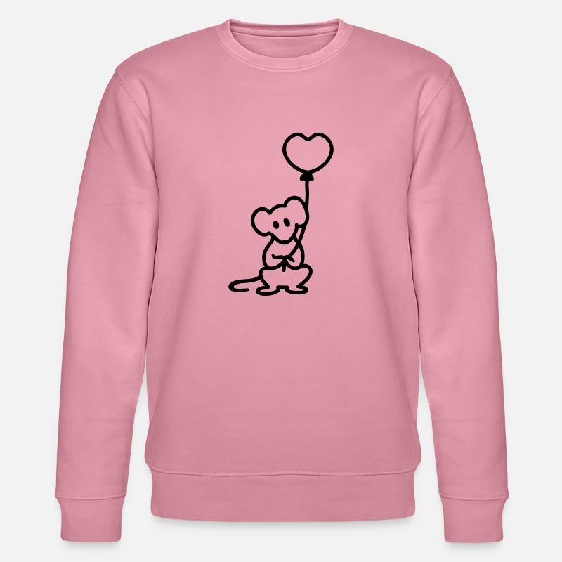 Maus + Ballon - Line - Stanley/Stella Unisex Bio-Sweatshirt CHANGER  - Lila Traum