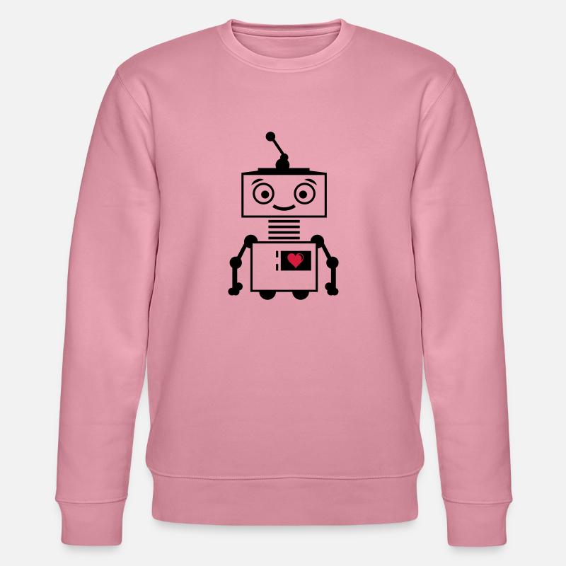 roboter_herz_2 - Stanley/Stella CHANGER Unisex Organic Sweatshirt - lilac dream