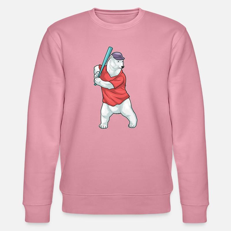 Eisbär Baseball Baseballschläger - Stanley/Stella Unisex Bio-Sweatshirt CHANGER  - Lila Traum