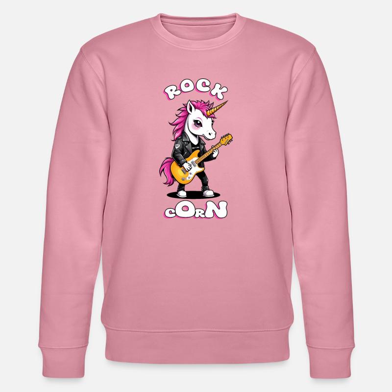 Punkrocker Einhorn - Stanley/Stella Unisex Bio-Sweatshirt CHANGER  - Lila Traum