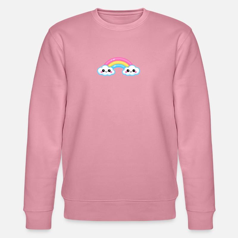 Cute Cloud Rainbow Duo - Stanley/Stella CHANGER Unisex Organic Sweatshirt - lilac dream