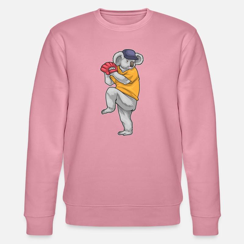 Koala Baseball Baseballhandschuh - Stanley/Stella Unisex Bio-Sweatshirt CHANGER  - Lila Traum