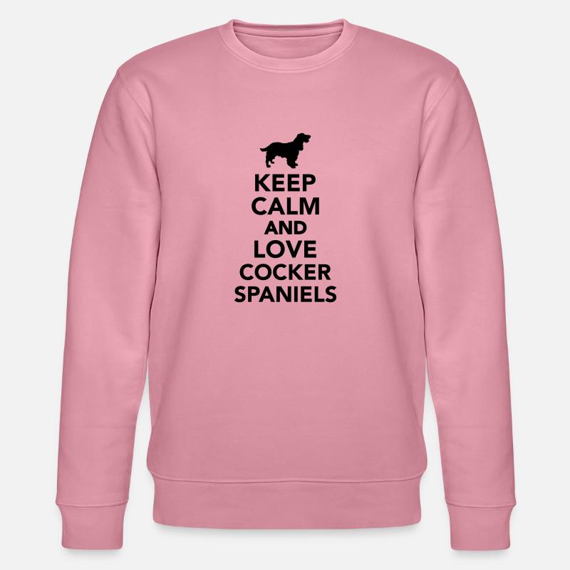 Cocker Spaniel - Stanley/Stella Unisex Bio-Sweatshirt CHANGER  - Lila Traum