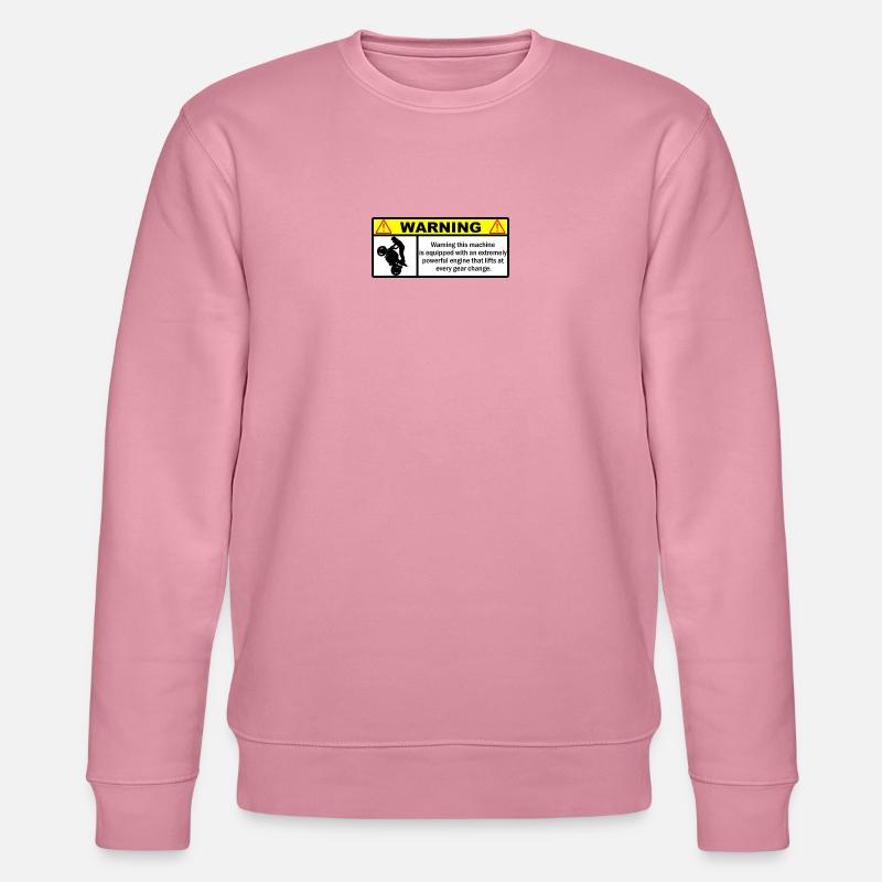 Geschickter Fahrer, Unleashed Motorcycle - Stanley/Stella Unisex Bio-Sweatshirt CHANGER  - Lila Traum