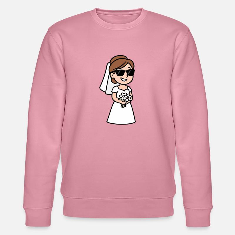 braut comic - Stanley/Stella Unisex Bio-Sweatshirt CHANGER  - Lila Traum
