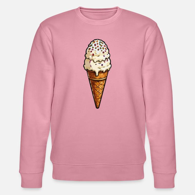 Doppel-Eiscreme mit Streuseln - Stanley/Stella CHANGER Unisex Organic Sweatshirt - lilac dream