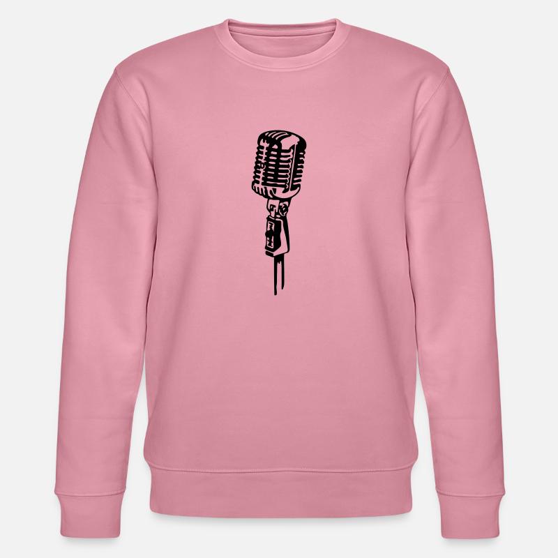 Retro Mikrofon - Stanley/Stella Unisex Bio-Sweatshirt CHANGER  - Lila Traum