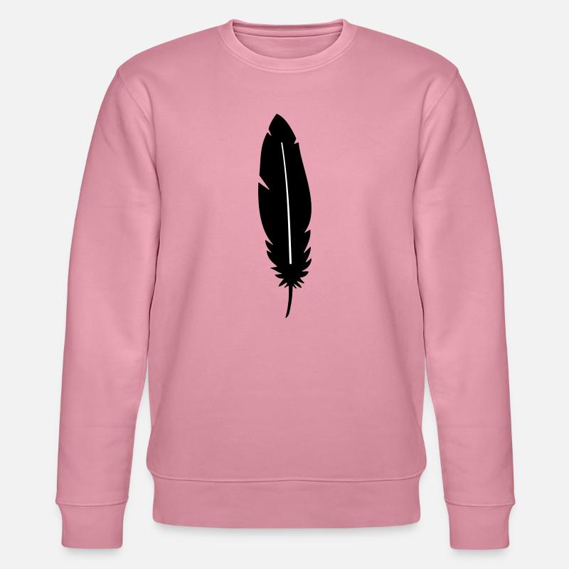 Feder silhouette - Stanley/Stella Unisex Bio-Sweatshirt CHANGER  - Lila Traum