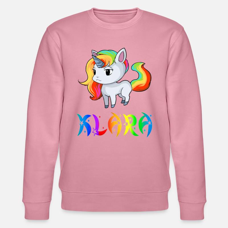 Klara Einhorn - Stanley/Stella Unisex Bio-Sweatshirt CHANGER  - Lila Traum