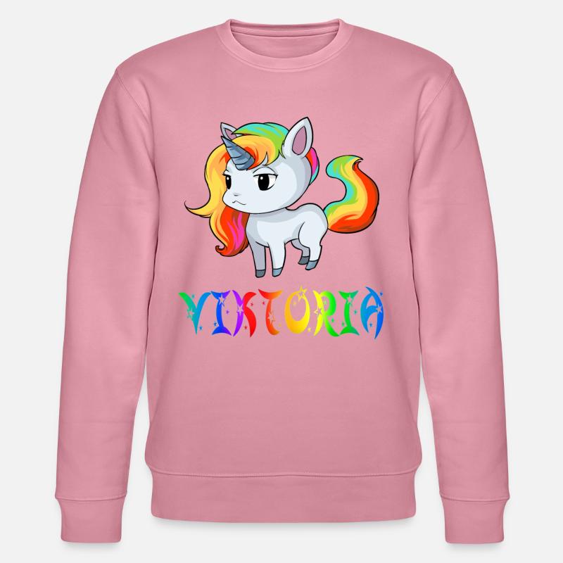 Viktoria Einhorn - Stanley/Stella Unisex Bio-Sweatshirt CHANGER  - Lila Traum