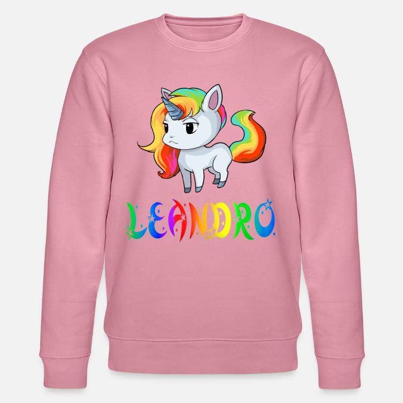 Einhorn Leandro - Stanley/Stella Unisex Bio-Sweatshirt CHANGER  - Lila Traum
