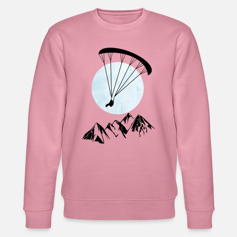 Paragliding über Berge - Stanley/Stella Unisex Bio-Sweatshirt CHANGER - Lila Traum