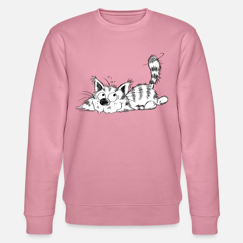 Drôle petit chat - dessin animé - Sweat bio CHANGER Stanley/Stella Unisexe - lilas onirique