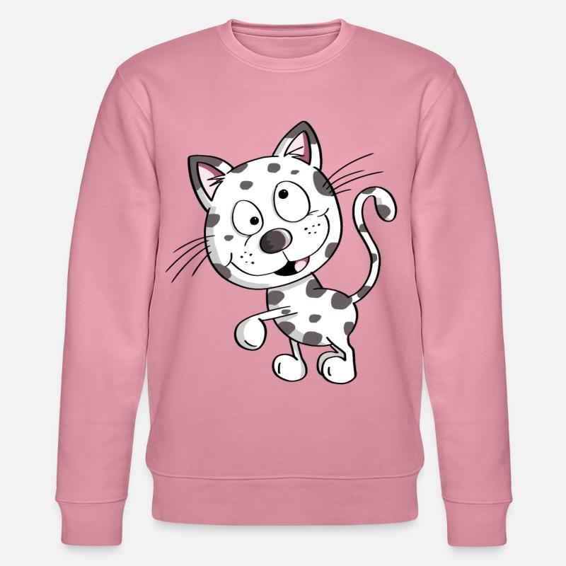 Chat mignon - Chats - Chat - Stubentiger - Sweat bio CHANGER Stanley/Stella Unisexe - lilas onirique