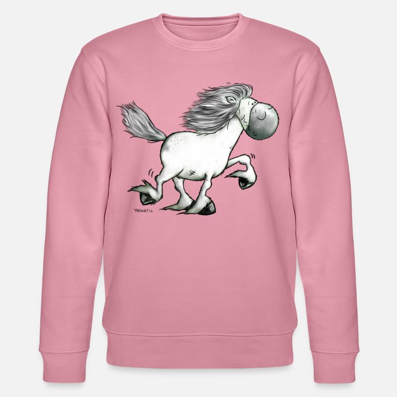 Drolliger Isländer - Islandpferd - Isi - Stanley/Stella Unisex Bio-Sweatshirt CHANGER  - Lila Traum