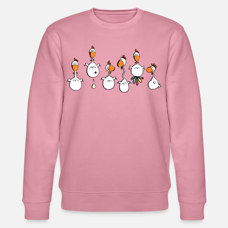 Crazy Chickens - poule - poluets - coq - Sweat bio CHANGER Stanley/Stella Unisexe - lilas onirique