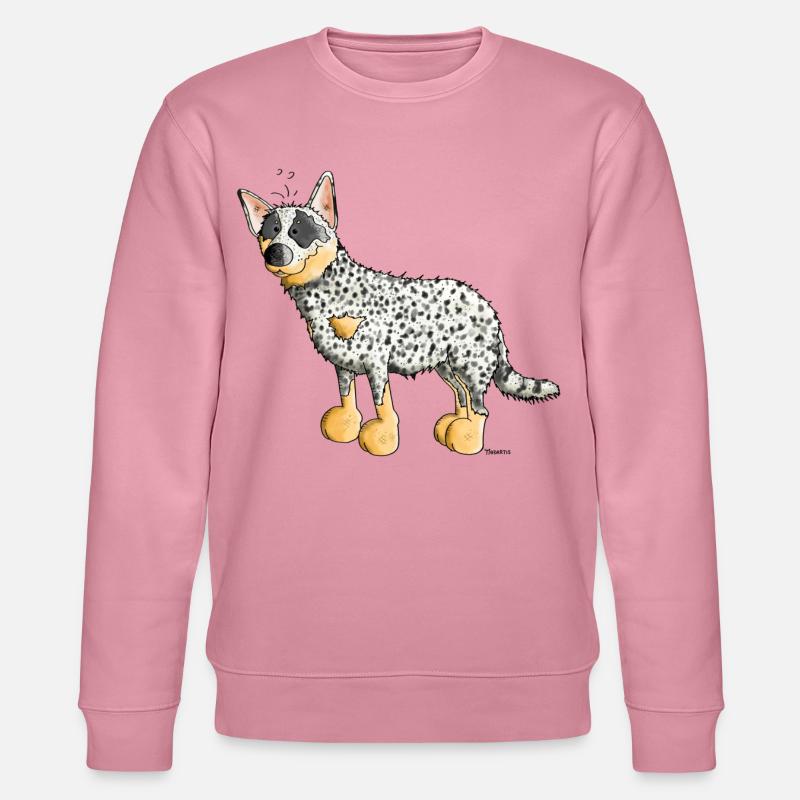 Witziger Australian Cattle Dog - Hund - Stanley/Stella Unisex Bio-Sweatshirt CHANGER  - Lila Traum