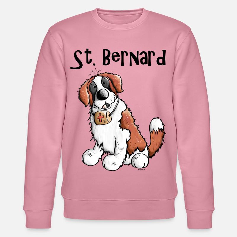 Drolliger Bernhardiner - Hund - Stanley/Stella Unisex Bio-Sweatshirt CHANGER  - Lila Traum