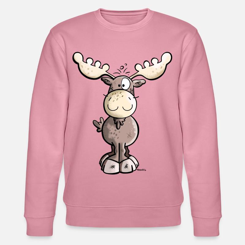 Süßes Elchlein - Stanley/Stella Unisex Bio-Sweatshirt CHANGER  - Lila Traum