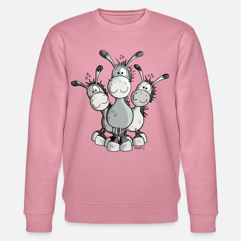 Das Esel Team - Stanley/Stella Unisex Bio-Sweatshirt CHANGER  - Lila Traum