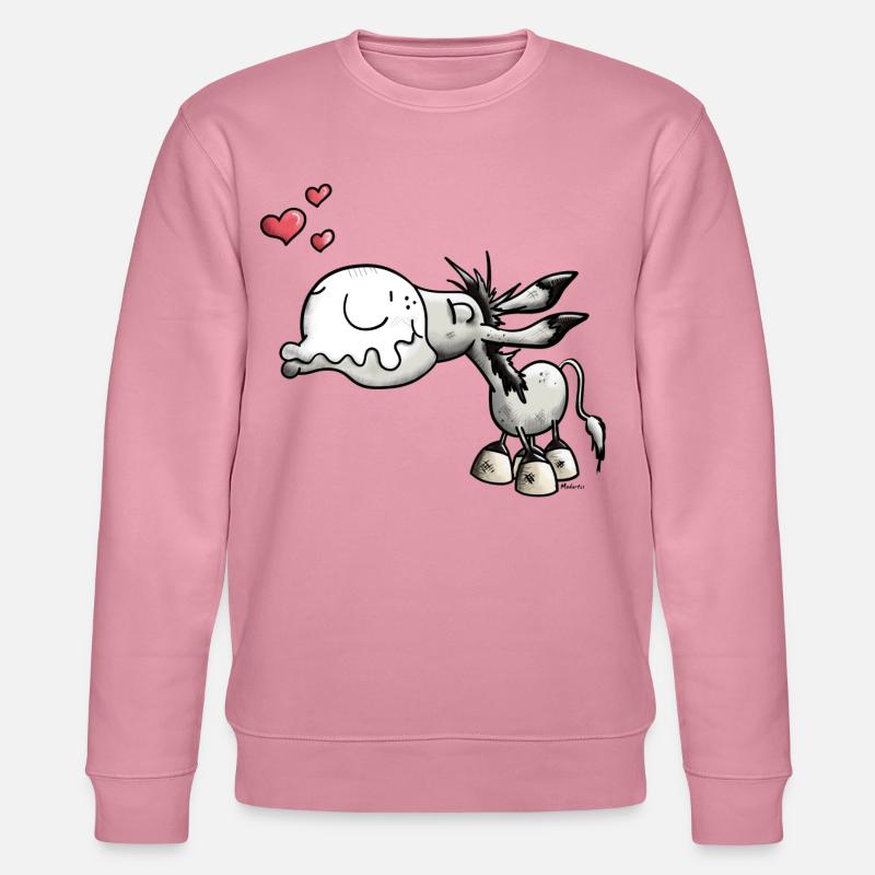 Es ist knutsch Esel Zeit - Stanley/Stella Unisex Bio-Sweatshirt CHANGER  - Lila Traum