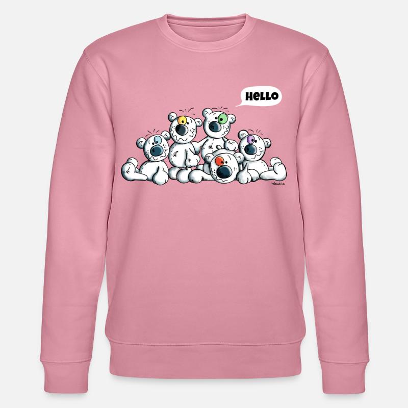 Hello Eisbären - Stanley/Stella Unisex Bio-Sweatshirt CHANGER  - Lila Traum