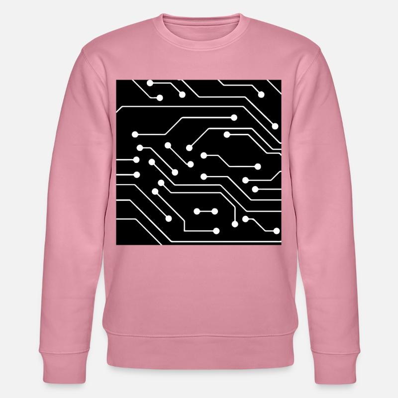 Computer pattern - Stanley/Stella CHANGER Unisex Organic Sweatshirt - lilac dream