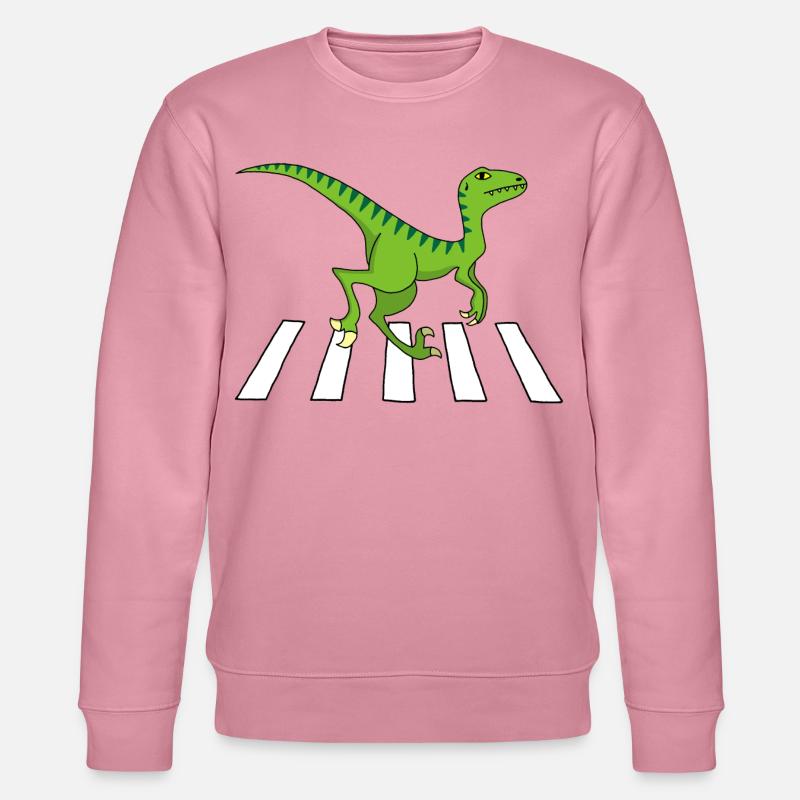 Fußgänger-Dinosaurier - Stanley/Stella Unisex Bio-Sweatshirt CHANGER  - Lila Traum