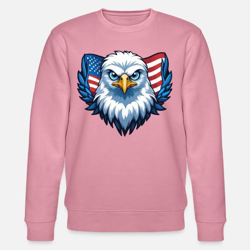 Drapeau des États-Unis Eagle Wings - Sweat bio CHANGER Stanley/Stella Unisexe - lilas onirique