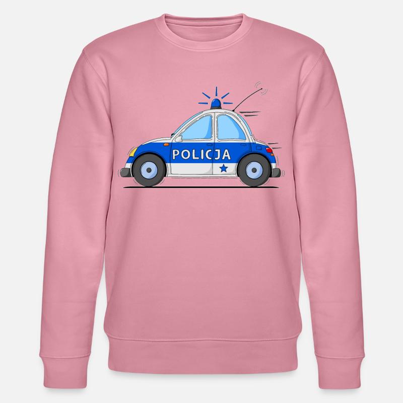 Polizeiauto Policja Blau - Stanley/Stella Unisex Bio-Sweatshirt CHANGER  - Lila Traum
