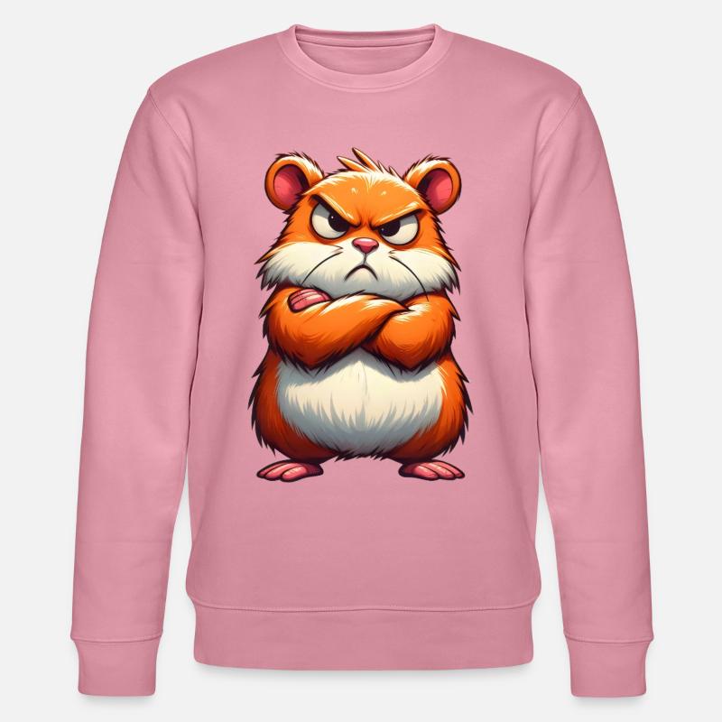 Grumpy hamster disgruntled - Stanley/Stella CHANGER Unisex Organic Sweatshirt - lilac dream