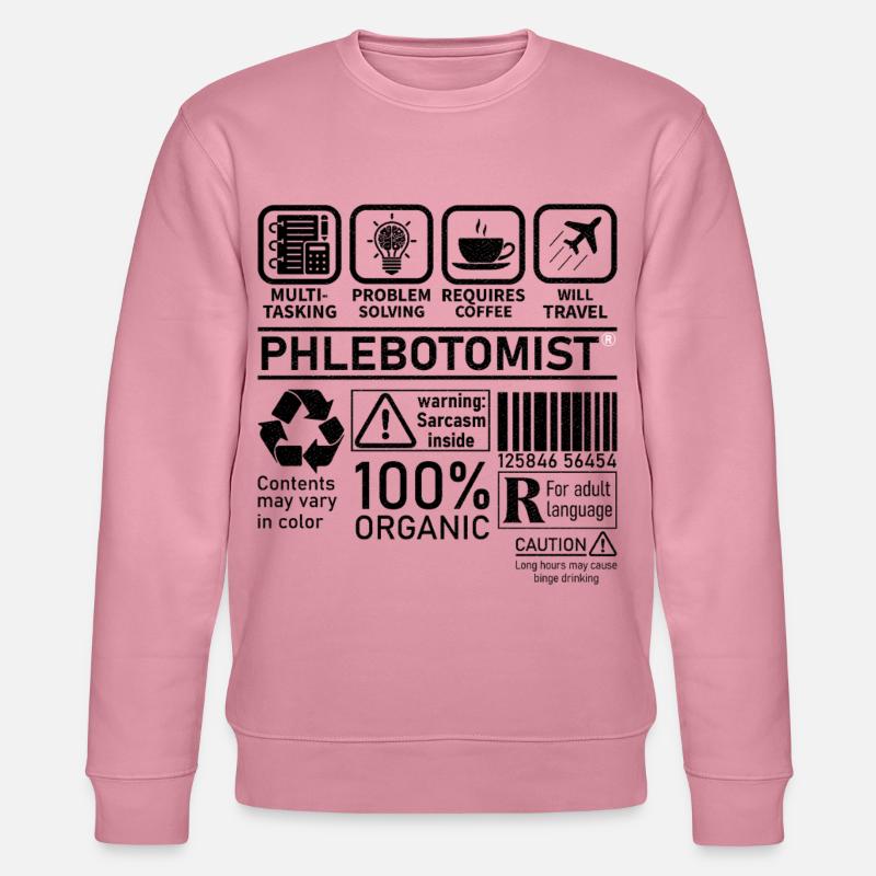 Phlebotomist multi tasking problem solving - Stanley/Stella CHANGER Unisex Organic Sweatshirt - lilac dream