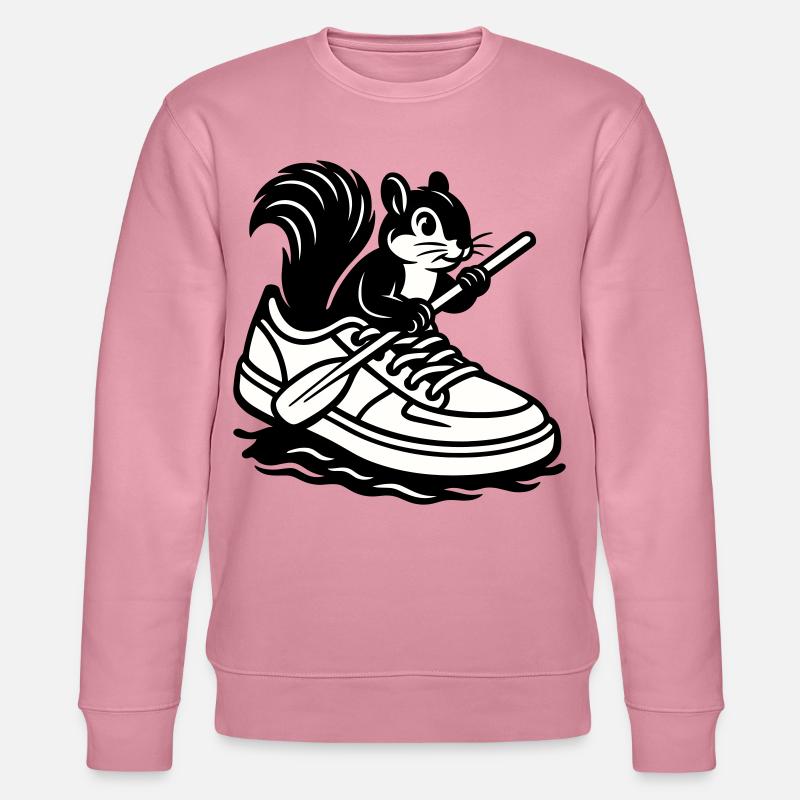 Eichhörnchen im Sneaker! - Stanley/Stella Unisex Bio-Sweatshirt CHANGER  - Lila Traum