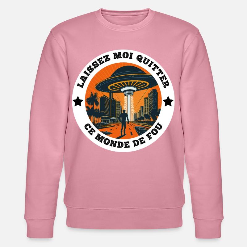 Kollege Geschenk, Arbeitspause und Burn Out - Stanley/Stella Unisex Bio-Sweatshirt CHANGER  - Lila Traum