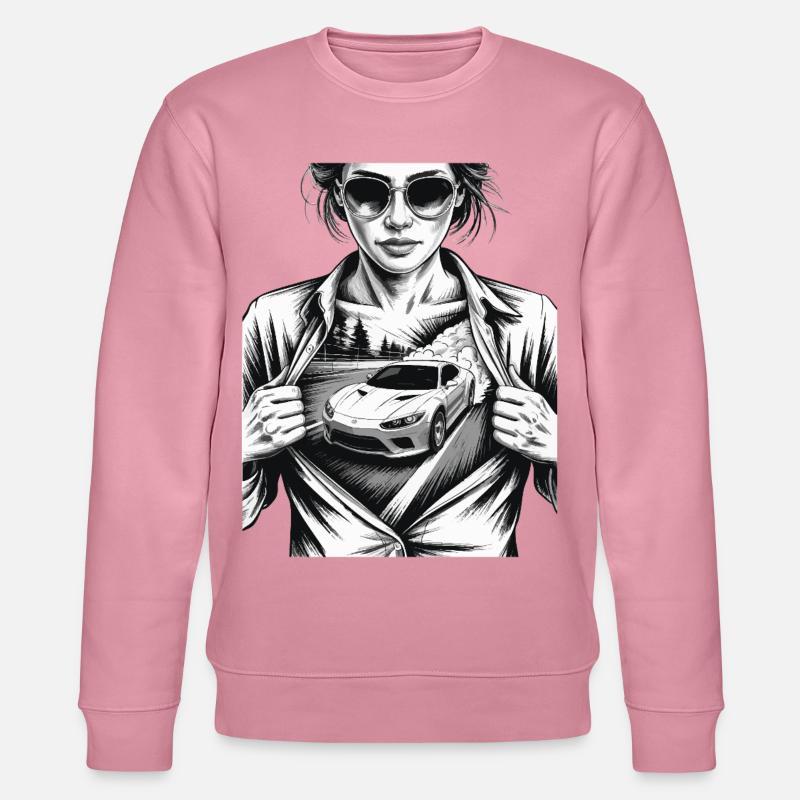 Conception de voiture de course - Sweat bio CHANGER Stanley/Stella Unisexe - lilas onirique