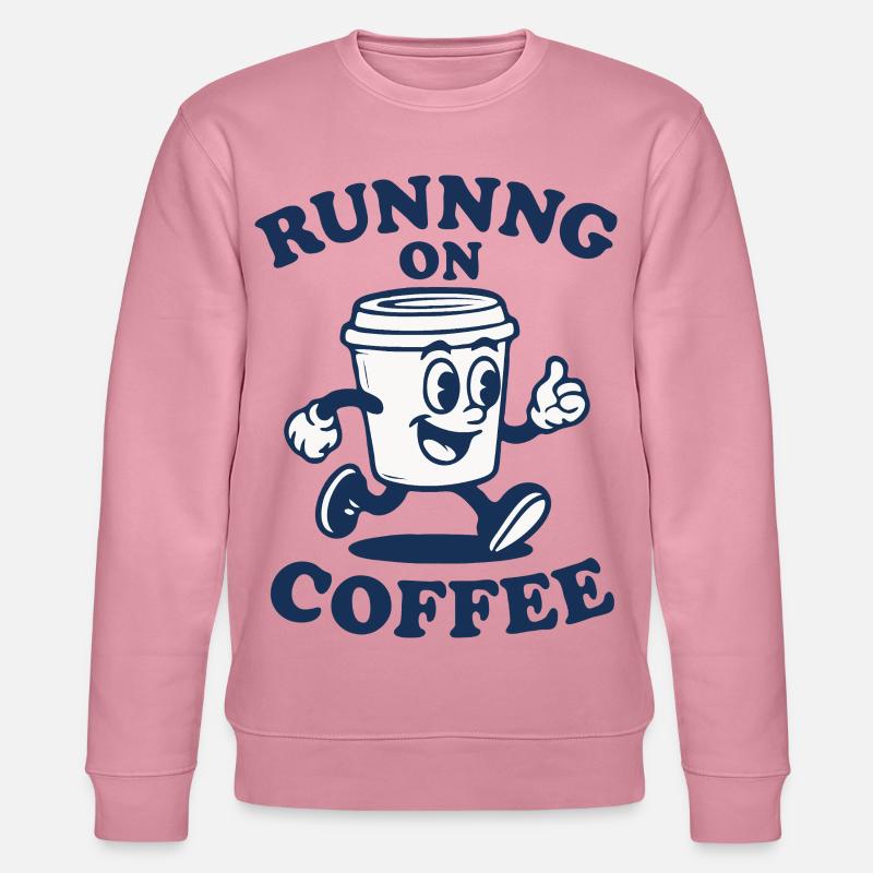 Laufen auf Kaffee - Stanley/Stella Unisex Bio-Sweatshirt CHANGER  - Lila Traum