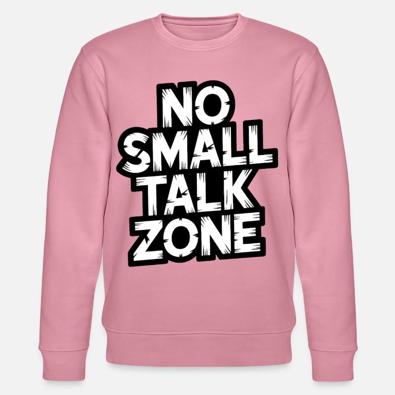 Pas de zone de bavardage - Sweat bio CHANGER Stanley/Stella Unisexe - lilas onirique