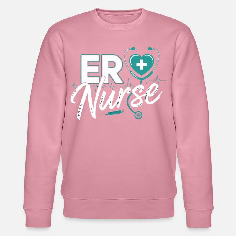 ER Nurse Herz Logo - Stanley/Stella Unisex Bio-Sweatshirt CHANGER  - Lila Traum