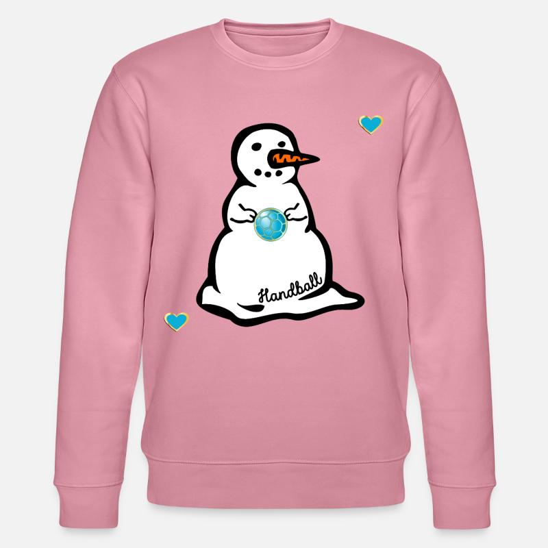 Winter Handball Kinder Schneemann - Stanley/Stella Unisex Bio-Sweatshirt CHANGER  - Lila Traum