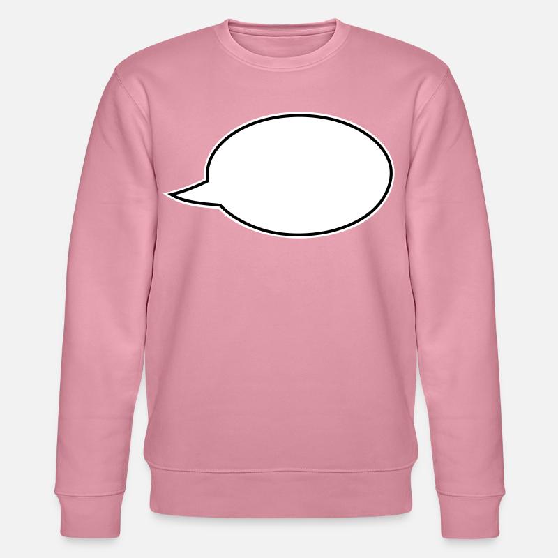 Sprechblase Comic rechts - Stanley/Stella Unisex Bio-Sweatshirt CHANGER  - Lila Traum